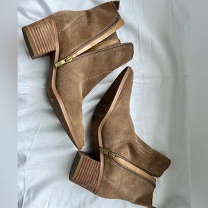 Franco Sarto Tan Suede Boots